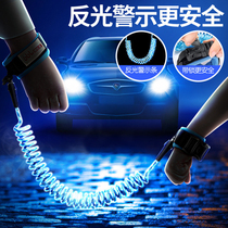 Childrens night anti-loss luminous safety hand rope buckle anti-loss rope anti-theft lock Traction rope induction lock Anti-loss