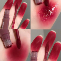 HOLD LIVE jelly White Peach Milk Tea fine flash lip gloss pearly glazed glass lip moisturizing female students