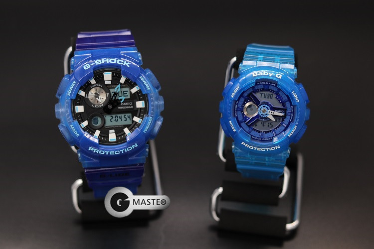 casio卡西欧g-shock gax-100msa-1a/2a/3a/4a 透明冲浪运动手表男