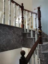 Manufacturer Direct Sales Indoor Solid Wood Stairway Armrest Railing Guard Rail Shanghai Suzhou Evercooked Bag Installation Wood Escalator