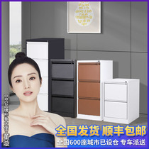 Card box filing cabinet hanging cabinet two bucket data Cabinet filing cabinet activity cabinet iron sheet multi-layer drawer cabinet steel office