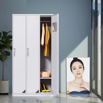 Three Doors Locker Bathroom Storage Cabinet Staff Locker 3 Door Dorm Room Fitness Room Changing Wardrobe Locker Room Shoes Cabinet
