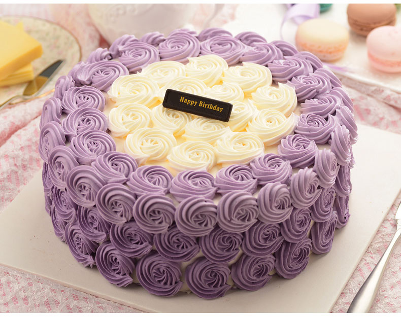 北京生日蛋糕 玫瑰蛋糕同城速递 百天蛋糕定制 女孩 男孩周岁生日_7折