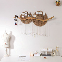 Hemp Rope Branch Jewelry Frame Mega Wall Showcase Frame Earring Frame Accessories Jewelry Project Show