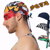 Outdoor mens and womens summer breathable sunscreen Riding sports Magic mask Hair band small cap Bandana cap Pirate cap