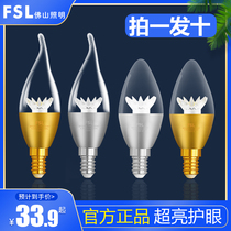 Foshan Lighting LED bulb E14 small screw bulb candle candle candle candle candle lamp wall light source