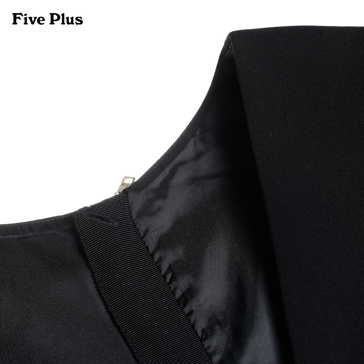 Five Plus2016新品女秋装气质纯色V领高腰无袖连衣裙2HM4081160产品展示图1