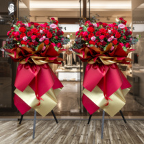 Xiamen opening flower basket rose flower express same city distribution barley housewarming celebration Siming Lake Jimei Haicang