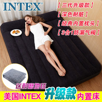 Intex air mattress air mattress double family king single folding mattress thick outdoor portable bed