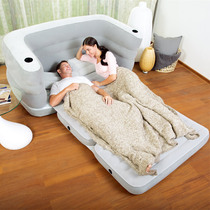 Inflatable sofa chair lazy air inflatable small sofa bed double creative balcony adult folding air cushion reclining chair