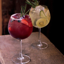 Golden tonic cocktail Cup big round belly red wine cup Burgundy goblet big belly oversized round wine glass