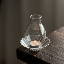 Cloud Nest Retro Candle Holder Pendulum Nordic Romantic Decoration Home Light Lavish Candleholder Glass Minima Windproof Candle Hood