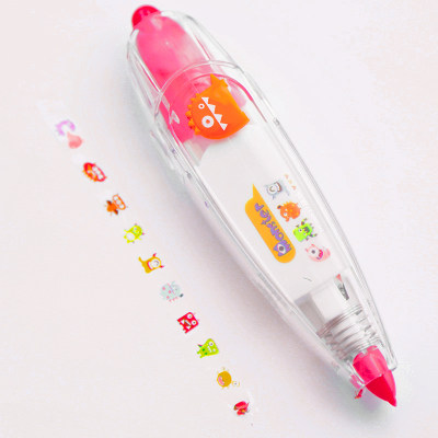 hand ledger color stiers korean stationery creative push-type lace correction tape cute decoration tape hand  diary decoration