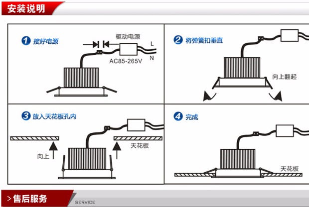 牛眼灯怎么接线示意图图片