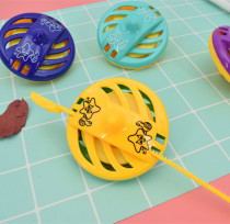 Pull cable gyro nostalgic toys hand-pulled spinning gyro pull kindergarten gift prizes stall hot sale