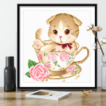 Cross stitch 2021 New thread embroidery cartoon self embroidered hand living room bedroom simple small simple embroidery small pieces