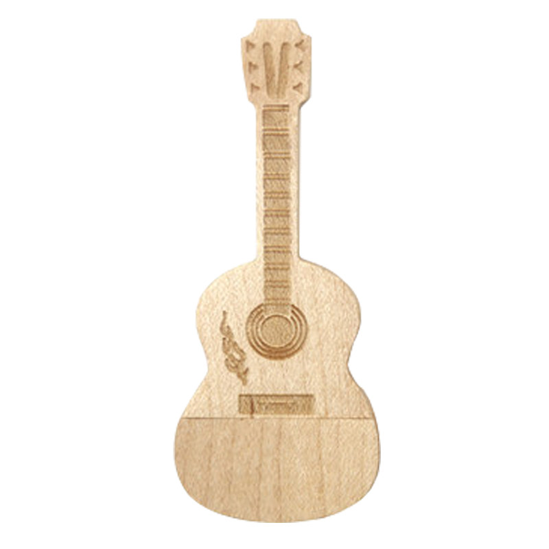 wooden guitar 16g u disk creative gift custom wood business festival diylogo
