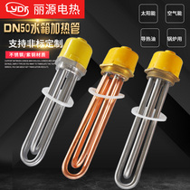Hexagon 2 inch 58mm copper head Engineering water tank high power heating rod heating tube DN50 electric heating tube