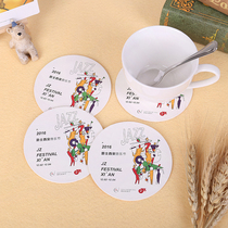 Coaster custom beer disposable absorbent paper coasters Custom Coasters hotel coasters creative anime teacup coasters