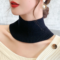 Autumn and winter new 100 hitch high collar warm and small surrounding neck trekking wool knit false collar neck with neck and neck garnish collar decoration