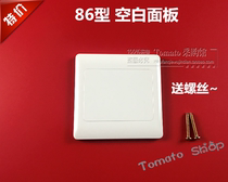 Type 86 blank panel two-in-one switch socket blank cover household engineering cover cover blind plate thickened