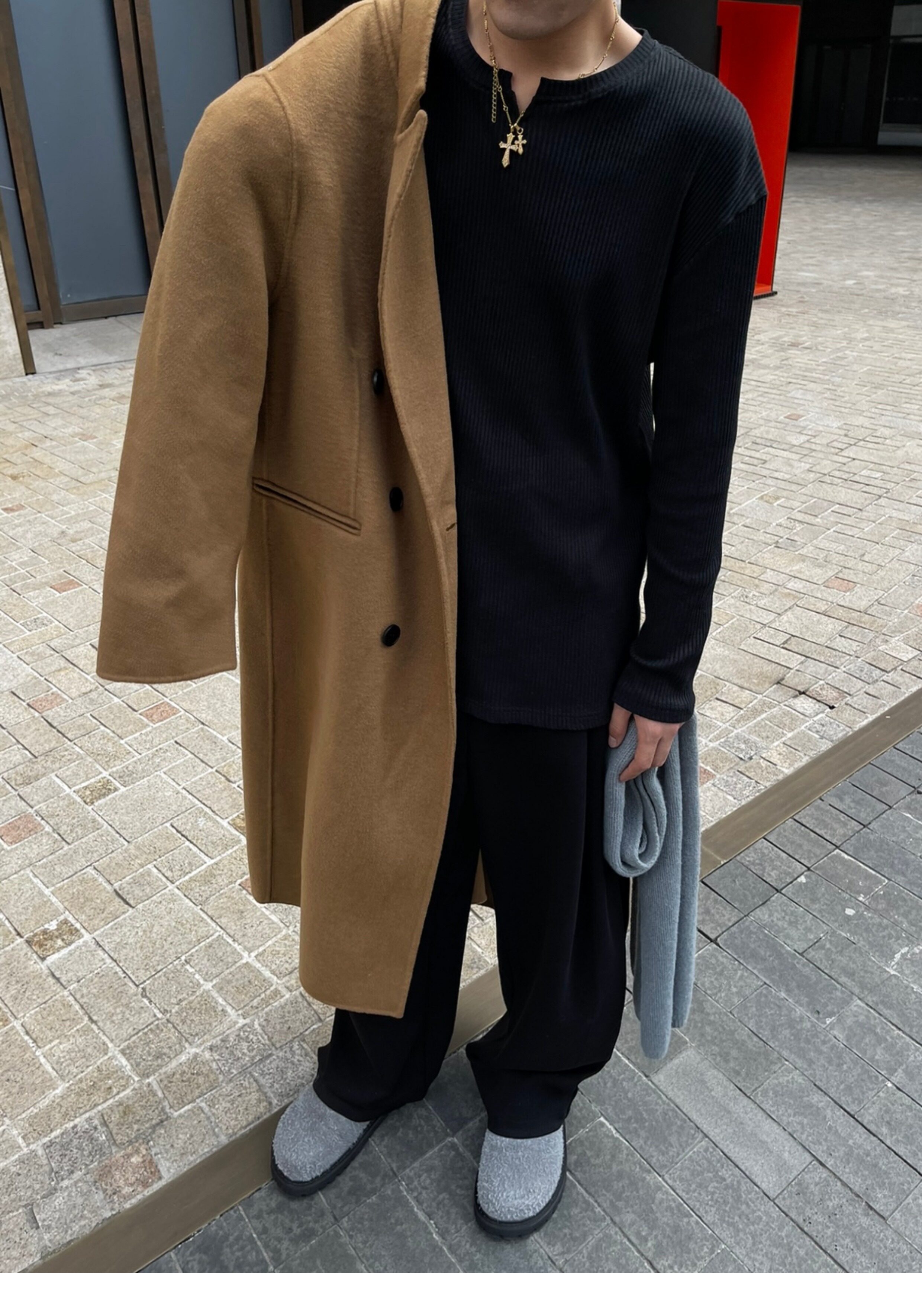 冬季高级感「阿尔巴卡 全羊毛」双面呢大衣男女款高品质宽松外套