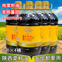 Xian love chrysanthemum rapeseed oil 5 liters×4 barrels of non-GMO Shaanxi Liangpi noodle Restaurant pancake oil splashed with spicy seeds
