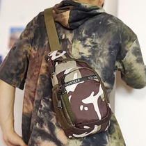 2021 outdoor camouflage chest bag shoulder shoulder bag mens backpack locomotive men and women trend leisure sports canvas bag