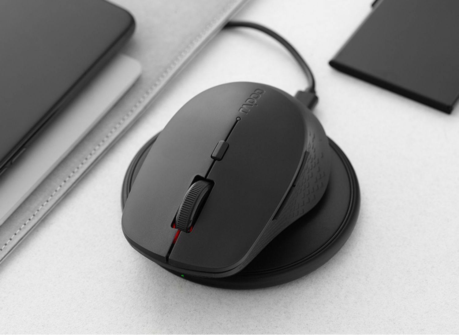 雷柏m300g蓝牙无线静音鼠标办公游戏平板笔记本台式通用省电便携