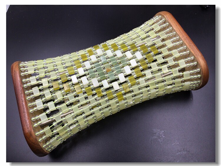 玉石枕头天然保健颈椎枕岫玉空心枕帘枕巾修复颈椎按摩护颈枕实心