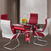 Juqian automatic mahjong machine Mahjong table dining table dual-use electric mute household four-mouth machine oblique card roller coaster