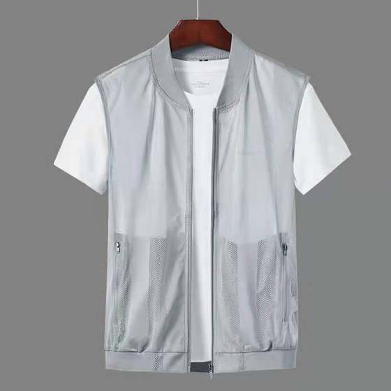 2025 new summer quick-drying breathable thin vest for men's horse clip skin clothes mesh vest outdoor vest trendy 2025 new summer quick-drying breathable thin vest for men's horse clip skin clothes mesh vest outdoor vest trendy