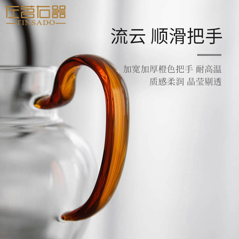 ZuoMing right device) a whole glass fair keller kung fu tea set the teapot in tea single take tea, upset