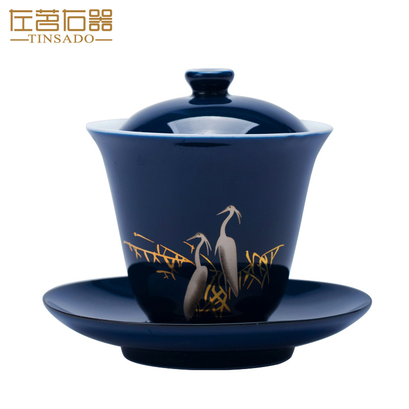 ZuoMing right device tureen prevent hot cups three not to use large ceramic tea set a single hot mercifully tea bowl
