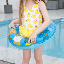 Girl pink pig swimming ring Little Boy Blue cartoon buoyant lifebuoy 3-15 years old