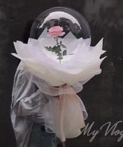 Net red Popo ball flaring up with new ultra-transparent wedding decorations