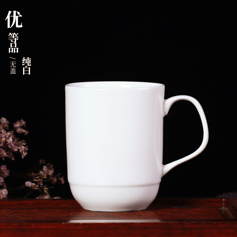 Jingdezhen ceramic cup body cup glass office cup China custom hotel conference room tea cup