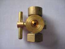 Pressure gauge rotary plug valve 4 of pressure gauge cock pressure gauge three-way screwed plug valve 4 Sub-boiler pressure gauge valve