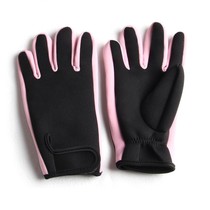 Snorkel diving gloves with velcro Warm waterproof female non-slip anti-cut waterproof female winter swimming gloves 5815