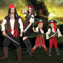 Halloween cosplay costume Pirates of the Caribbean suit adult childrens masquerade costume parent-child costume