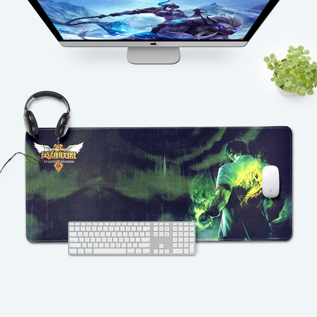 Game super large mouse pad female lock edge cute boys and girls anime trumpet thick laptop desk Game super large mouse pad female lock edge cute boys and girls anime trumpet thick laptop desk