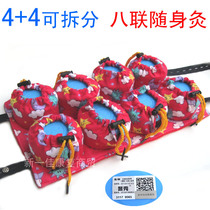 Eight-Union moxibustion box with body moxibustion 4 4 can be split eight-hole back moxibustion box moxibustion device with moxibustion suit