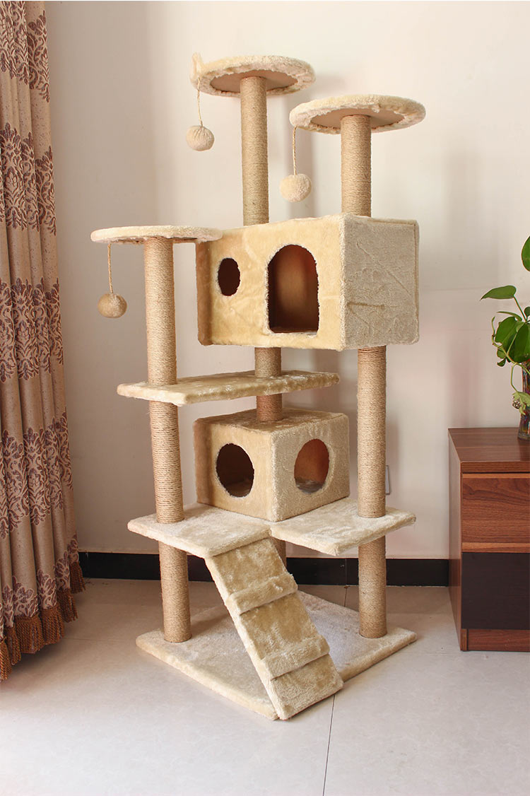 大型豪华多层猫爬架包绒猫树猫窝剑麻猫抓柱猫玩具宠物猫咪用品