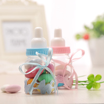 Creative bottle toy baby Full Moon candy box baby bottle shape candy box bear decoration wedding gift box