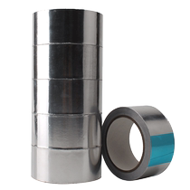 Pure aluminum foil paper not with viscose aluminum Poised double conductive pure aluminum foil with double-sided adhesive without sticky custom width 0 05MM thick