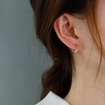 South Korean substitute for gold-plated earrings simple 2022 new tidal earrings and earrings with cold and cold wind