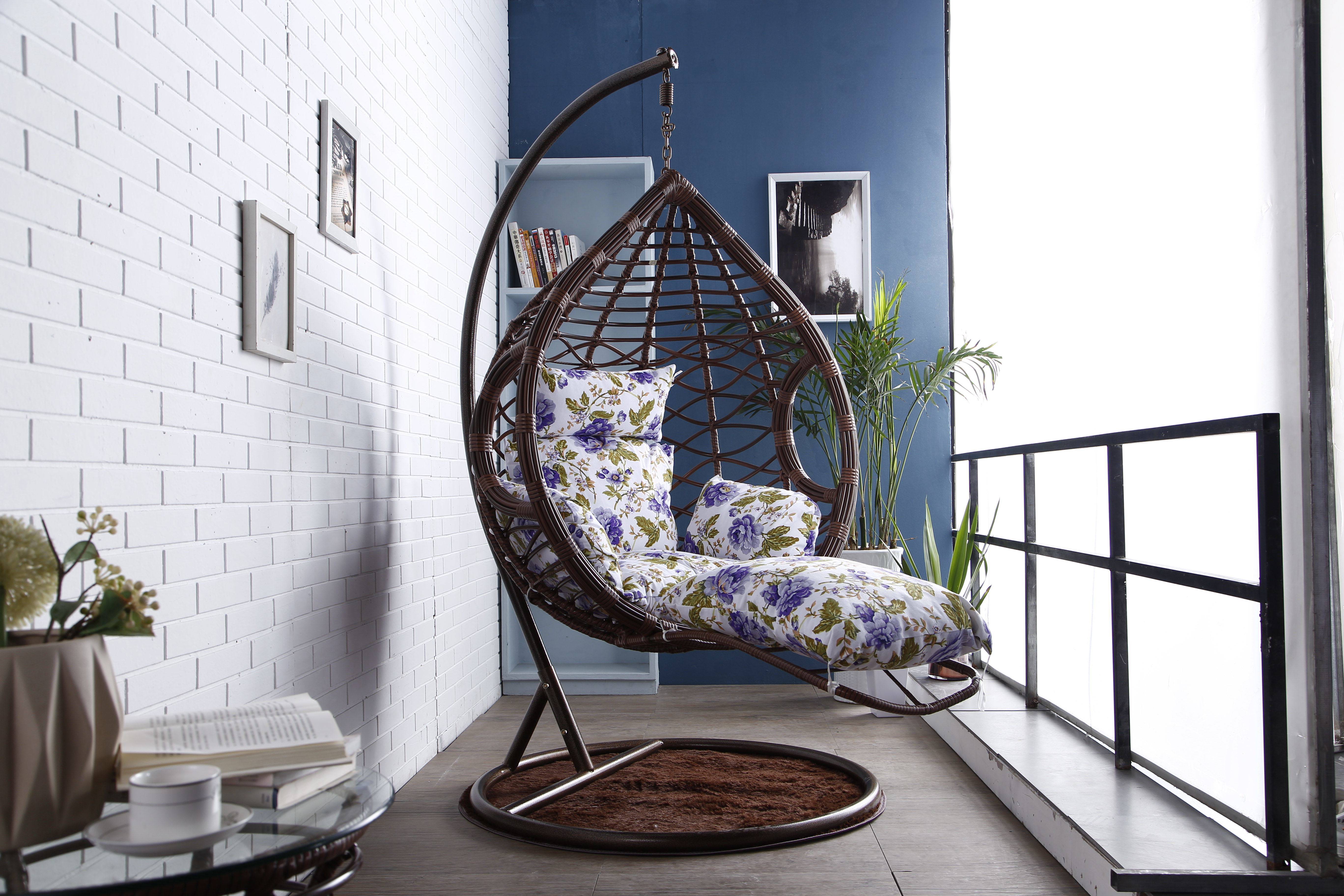 粗藤秋千仿藤单双人藤椅室内吊篮吊椅支持摇篮椅户外庭院休闲摇椅