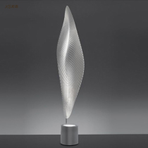 Nordic Simple Press LED Simple Light Luxury Art Fan Molding Living Room Bedroom Bed Light Landing Light