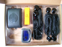 New universal car reversing radar live-action voice dual core chip LED color screen display 6 probe