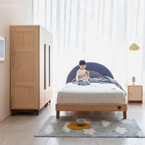Upper shaped child in Rainbow bed hard maple soft bag bedside 1 2 m 1 5 m childrens room original furniture princess bed